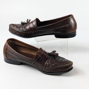 GH Bass & Co Mens Size 8.5M Shoes Leather Loafer POOR Tassel Kiltie Slip-On